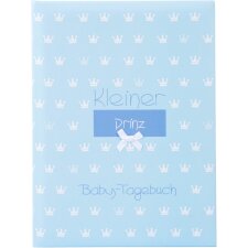 blauw babydagboek uit de Kleine Prins serie