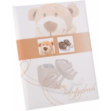 Goldbuch Baby Diary Trend Bear beige 21x28 cm 44 ilustrowane strony