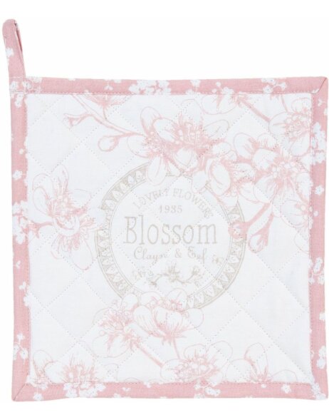 Lovely Blossom Flowers Topflappen rosa in 20x20 cm