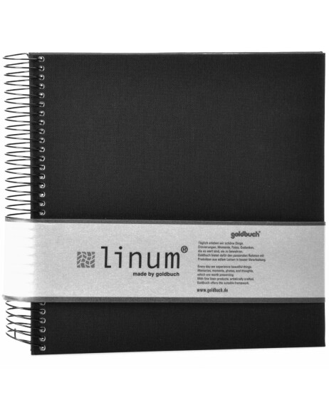 linum zwart notitieboek met 40 paginas