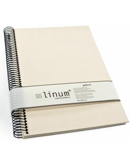 Goldbuch DIN A4 notebook LINUm in beige