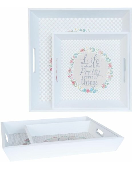 set of 2 trays Pretty Little Things
