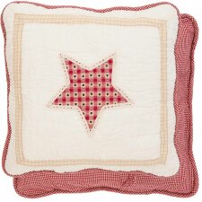 Q161.020 - pillow case 40x40 cm red/white