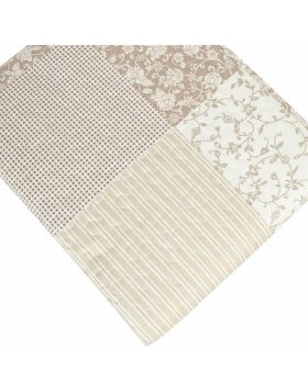 bedspread colouful/beige - series Q163. - 180x260 cm
