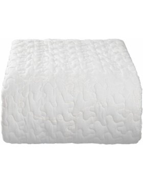 bedspread white/natural - series Q172. - 230x260 cm
