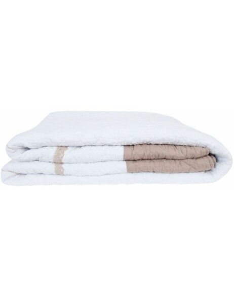 bedspread beige/white - series Q174. - 180x260 cm