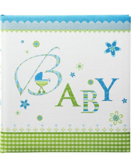 Goldbuch Babyalbum LOVELY blau 30x31 cm 60 wei&szlig;e Seiten