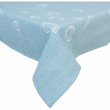 SEA SHELLS - table cloth blue 100x100 cm