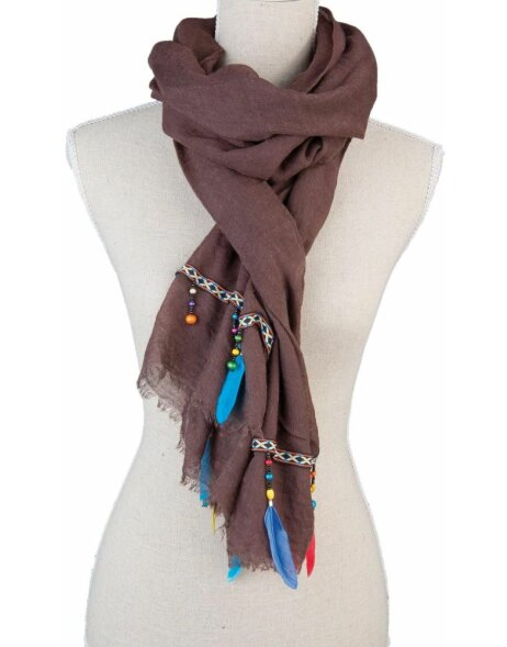 scarf SJ0700 Clayre Eef in brown