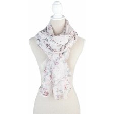 Sjaal-doek sj0775w Clayre Eef in roze wit