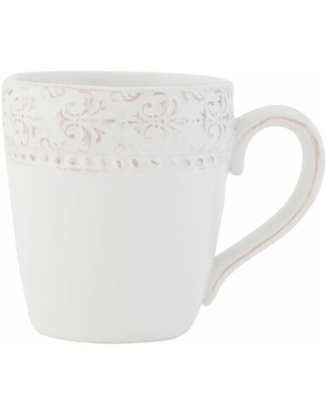 Clayre &amp; Eef TABLE COLLECTION ROSE cup white - TCLMU