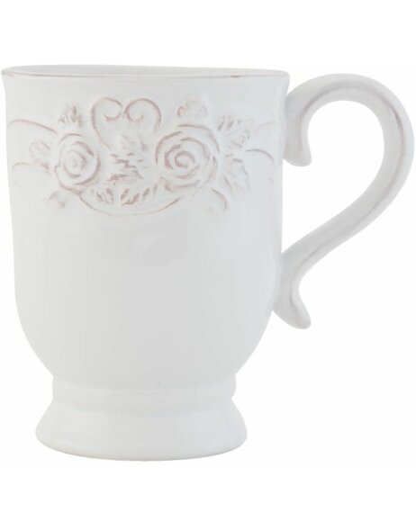 Clayre &amp; Eef TABLE COLLECTION ROSE cup white - TCRMU