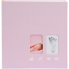 First Steps baby album in pink