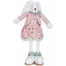 decoration figure rabbit pink - TW0391