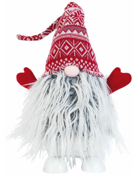 Weihnachtsmann-Figur rot-grau - TW0399 Clayre Eef