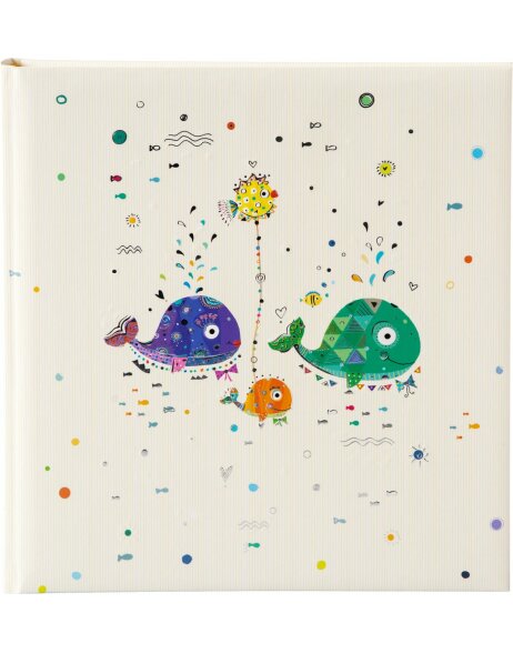 Album per bambini Goldbuch famiglia balena 30x31 cm 60 pagine bianche
