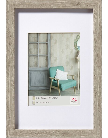 wooden frame Stockholm gray 20x30 cm