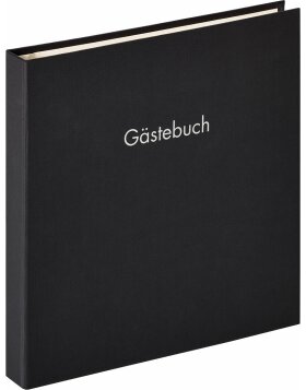Walther Spiral-Gästebuch Fun schwarz 26x25 cm 50 weiße Seiten