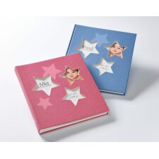 Walther Babyalbum Estrella rosa 28x30,5 cm 50 weiße Seiten