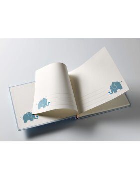 Álbum Walther Baby Animal azul 28x25 cm 50 páginas blancas
