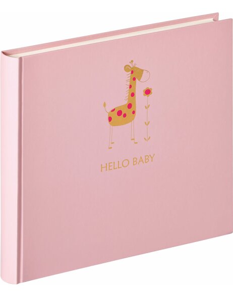 Walther Babyalbum Baby Animal rosa 28x25 cm 50 wei&szlig;e Seiten