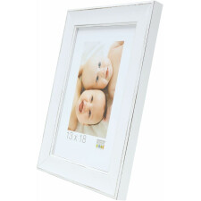 wooden frame S45YF white 15x15 cm