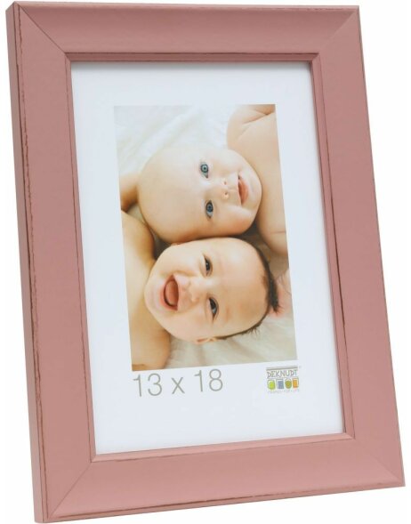 wooden frame S45YF pink 9x13 cm