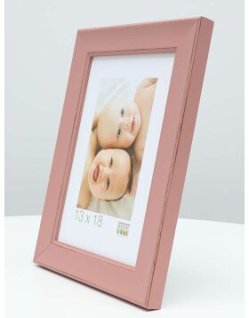 wooden frame S45YF pink 9x13 cm