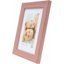 wooden frame S45YF pink 15x15 cm