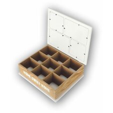 Drewniane pudełko Queeen 28,5x23,5 cm