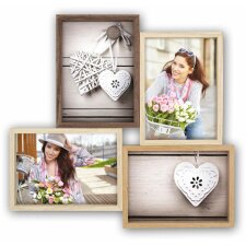 Montreux wooden frame 4 pictures 13x18 cm