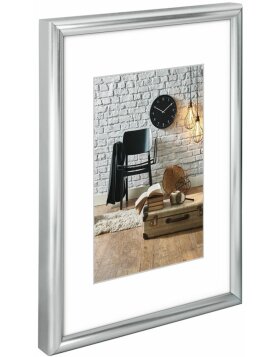 Sevilla D&eacute;cor Plastic Frame, silver matt, 70 x 100 cm