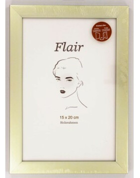Flair 3 - Holzrahmen 15x20 cm champagner