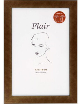 Flair 3 - Holzrahmen 13x18 cm kupfer