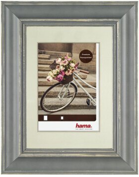 Vélo wooden frame gray 20x30 cm