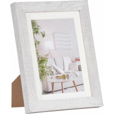 Henzo Picture frame Modern 13x18 cm white with mat 9x13 cm
