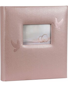 Henzo Album di nozze rosa perla 28x30,5 cm 60 pagine bianche