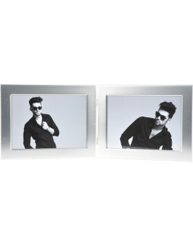 Miles Portrait i Double Frame w kolorze srebrnym