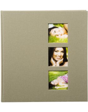 Goldbuch Fotoalbum Style taupe 30x31 cm 60 wei&szlig;e...