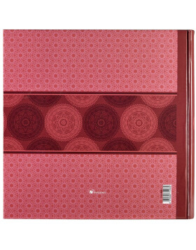 Album fotografico Panodia Mandala rosso 30x30 cm 60 pagine bianche