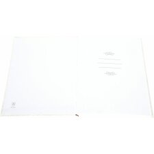Henzo Hochzeitsgästebuch Ciara weiß 20,5x26 cm 100 weiße Seiten