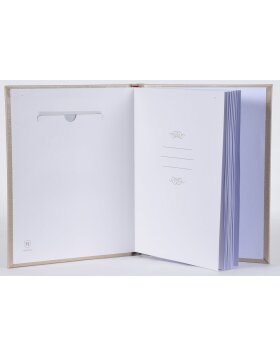 Henzo Libro degli ospiti Perla champagne 21x26 cm