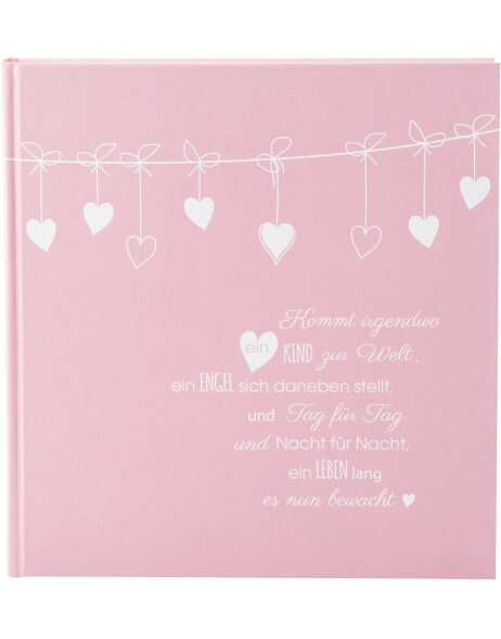 Goldbuch Babyalbum Poetry pink 30x31 cm 60 wei&szlig;e Seiten