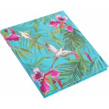 notebook Tropical Papagei 17,5x19 cm