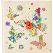 Einschreibbuch Mosaic Butterfly Beige 17,5x19 cm