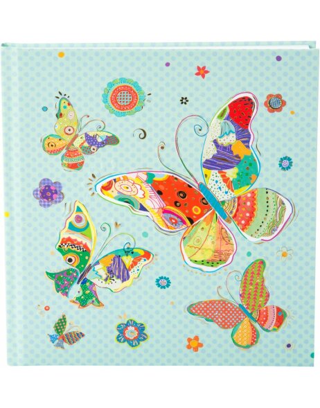 notebook Mosaic Butterfly Blue 17,5x19 cm