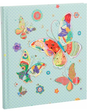 notebook Mosaic Butterfly Blue 17,5x19 cm