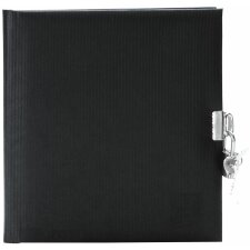 Goldbook journal intime Seda noir 17x16,5 cm 96 pages blanches