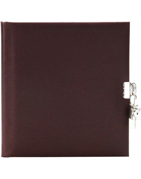 Goldbuch Dagboek Seda bruin 16,5x16,5 cm 96 witte bladzijden