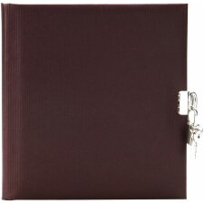 Goldbuch Diary Seda brązowy 16,5x16,5 cm 96 białych stron